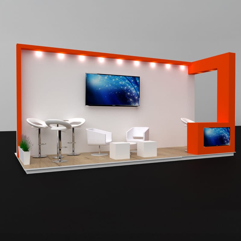 Stands tipo isla esquinero